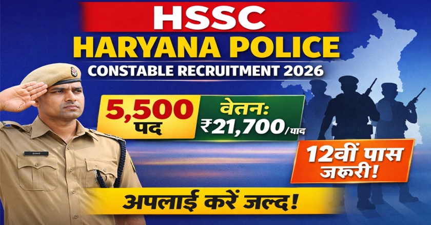 HSSC Haryana Police Constable Recruitment 2026