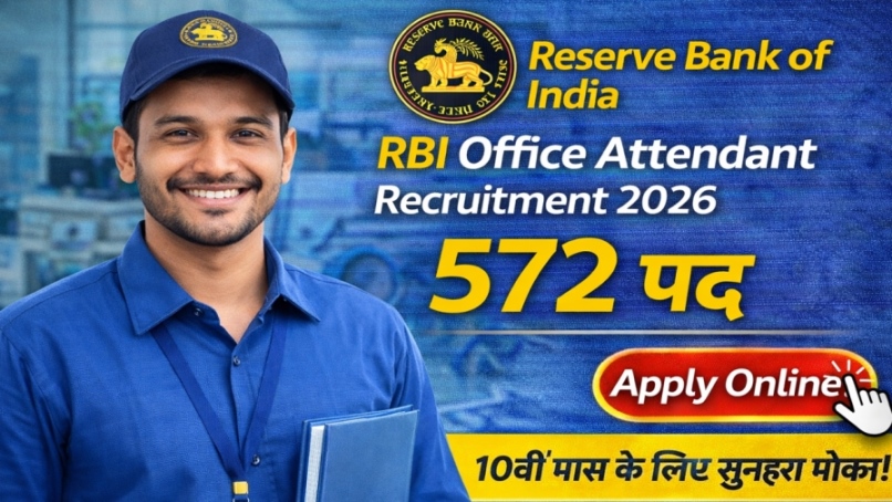 Reserve Bank of India (RBI) Office Attendant Recruitment 2026