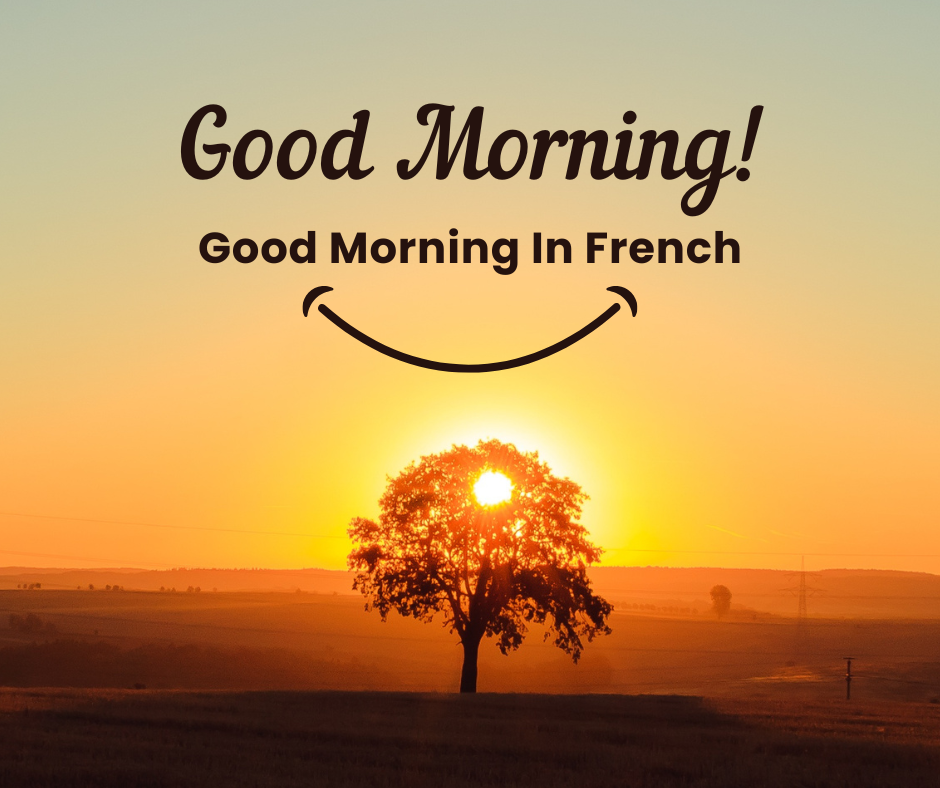 Good Morning In French